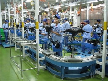 Dây chuyền lắp ráp xe máy